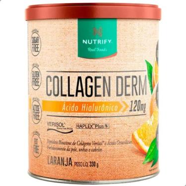 Imagem de Ácido Hialurônico Collagen Derm 120mg Verisol 330g Nutrify, Laranja, 3
