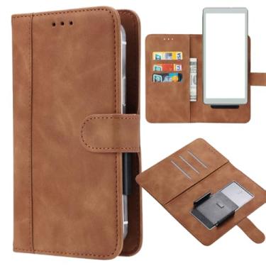 Imagem de Ranyi Capa para leitor de iPaper VIWOODS 15.6 cm, carteira de couro universal com compartimentos para cartões, clipe móvel, flip magnético, capa de proteção para VIWOODS 15.6 cm AiPaper eBook Reader