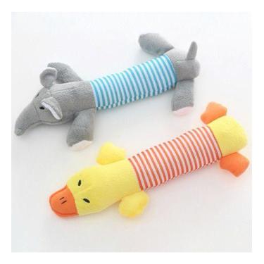 Imagem de Kit 2 Brinquedos De Pelúcia Para Cães Pet Cachorros Pequeno Porte e Fi