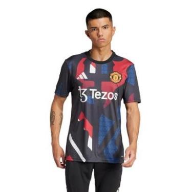 Imagem de Camisa Pré-Jogo Manchester United 24/25 Adidas Masculina-Masculino