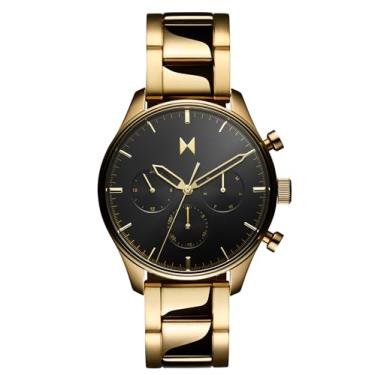 Imagem de MVMT Airhawk masculino – Relógio piloto masculino – analógico militar – relógio aviador de aço inoxidável – relógio minimalista resistente à água 5 ATM/50 metros – pulseiras de relógio intercambiáveis