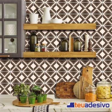 Imagem de Papel De Parede Auto Adesivo Ladrilho Lavável 3 Metros - Teu Adesivo, 