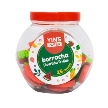 Imagem de Borracha Fruta com 25 Unidades - Yins Paper