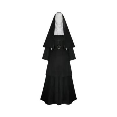 Imagem de Máscara De Cosplay De Freira Para Halloween, Fantasia De Filmes De Ter