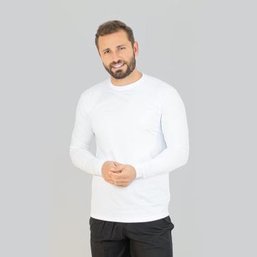 Imagem de CAMISETA UVPRO MANGA LONGA MASCULINA BRANCO UVLINE