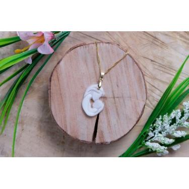 Imagem de Joia de Leite Materno -  Mãe Beijando Bebê Raso - Kit DIY PANDU - Pand
