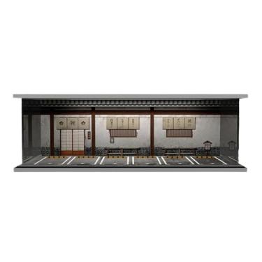 Imagem de JunZheHub Vitrine para Estacionamento em Escala 1:64 com Miniaturas de Carros em Metal Fundido para Colecionadores, Ideal para Exibir Figuras E Bonecas, Tema Izakaya, Tamanho real