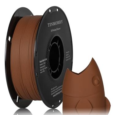 Imagem de TINMORRY Filamento PLA fosco 1,75 mm, filamento de impressão 3D PLA, compatível com impressora 3D Bambu Lab FDM, carretel de 1 kg, marrom fosco