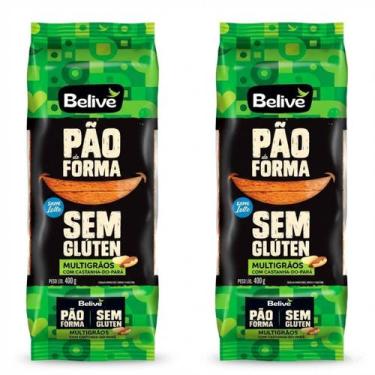 Imagem de Kit c/ 2und Pão de Forma BELIVE Multigrãos Sem Glúten 400g