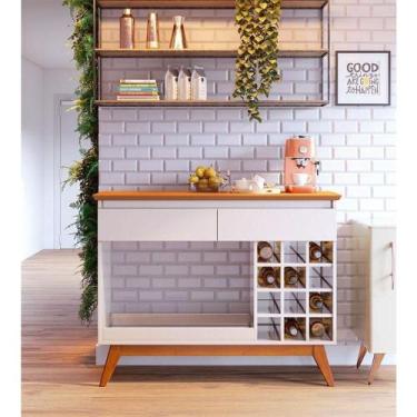 Imagem de Aparador Para Sala Ambiente Classic Ad Off White Nature - Imcal - IMCA