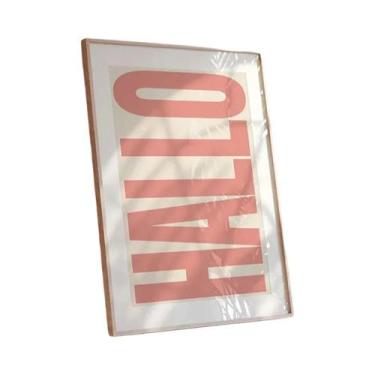 Imagem de Pôster Moderno OH HI OK Em Tela Para Decoração De Quarto, Estudo, Sala