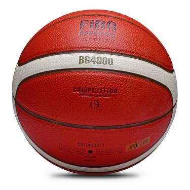 Imagem de YodgFhrq Bola de basquete de combate ao ar livre, bola oficial de competição FIBA, BG4000, tamanho 6