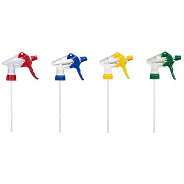 Imagem de BE-TOOL Bocais de spray à prova de vazamento, garrafa de água de névoa, bico de pulverizador, bico de substituição para casa, cozinha, jardim e escritório (vermelho + azul + amarelo + verde)