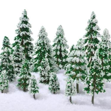 Imagem de Mini Árvores De Pinheiro De Neve Em 6 Tamanhos, Decoração De Natal, En
