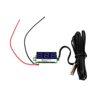 Imagem de Termômetro Digital LED Mini Para Carro 12V 24V, Monitor De Temperatura