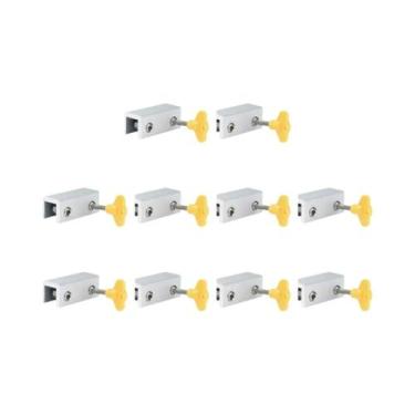 Imagem de Trava De Segurança Antifurto Para Portas E Janelas Deslizantes De Liga