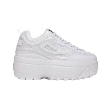 Imagem de Fila Tênis feminino Disruptor II Wedge Special Glitter, Branco/Branco., 39