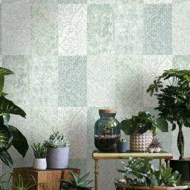 Imagem de Papel De Parede Ivy Geométrico Verde 6807-30