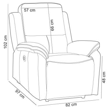 Imagem de Poltrona Do Papai Retrátil Reclinável Elétrica Aniche L06 Couro Verde Musgo - Lyam Decor