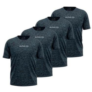 Imagem de Kit 4 Camisetas Dry Alpha Co Masculina-Masculino