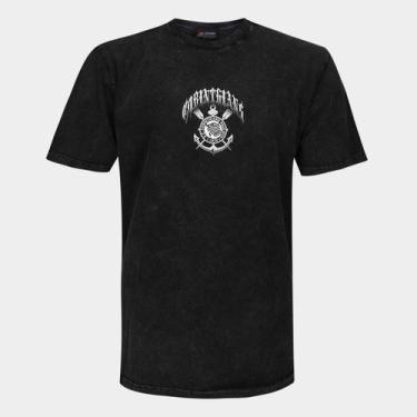 Imagem de Camiseta Corinthians Oversized Masculina - Surf Center, Preto, G