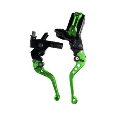 Imagem de Cilindro Mestre De Freio Universal CNC 7/8'' Com Cabo E Reservatório D