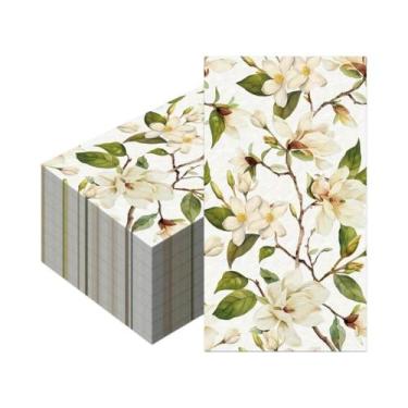 Imagem de Guardanapos De Papel Descartáveis Com Estampa Floral De Magnólia, 20 U