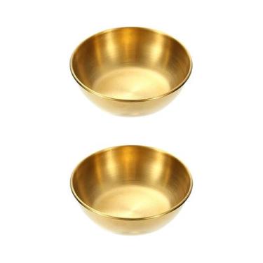 Imagem de Conjunto De Pratos De Molho Em Aço Inoxidável Dourado 2/4/12 Peças, Ba