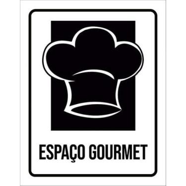 Imagem de Kit 5 Placas Setor Espaço Gourmet 27X35 - Sinalizo