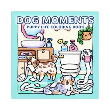 Imagem de Livro De Colorir Para Adultos: Vida De Cachorrinho - MOMENTOS DE CACHO