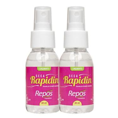 Imagem de Kit 2 Secante de Esmalte Instantâneo Spray Repos Acabamento com Brilho