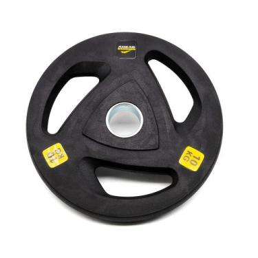 Imagem de Anilha Olímpica Borracha 10 Kg Ahead Preto - Ahead Sports