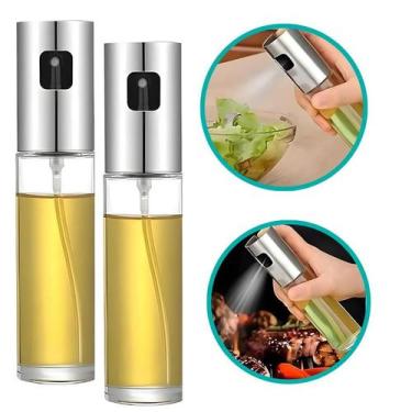 Imagem de 2 Spray Pulverizador Cozinha Vidro 100ml Azeite Óleo Vinagre - CLICK H