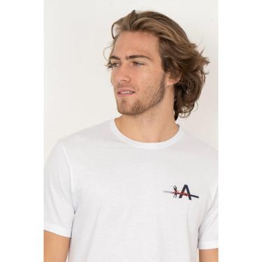 Imagem de Camiseta Aleatory Estampada Port Branca-Masculino