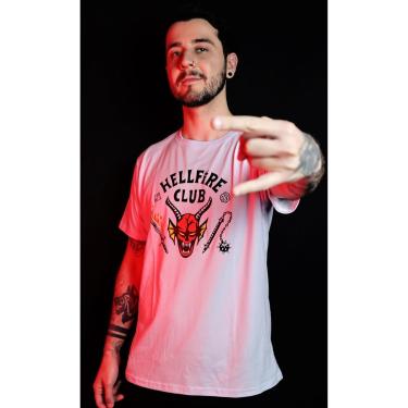 Imagem de CAMISETA ESTAMPADA HELLFIRE CLUB SÉRIE STRANGER THINGS-Unissex