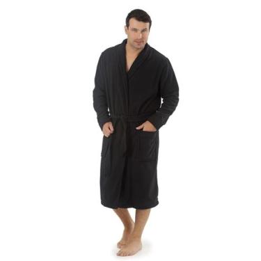 Imagem de Roupão Masculino de Microfibra Soft - Sogni Belli, G, Preto