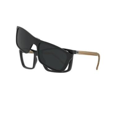 Imagem de Armação De Óculos Hb Clip On Switch 0379 10103790261032 Preto Fosco-Masculino