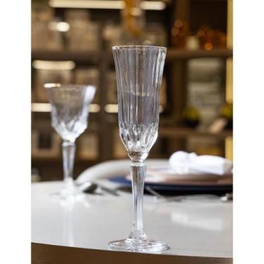 Imagem de Taça Champanhe Wolff Belle Jour Fio Ouro 160ml Cristal Eco