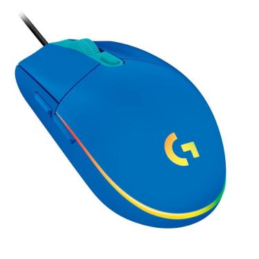 Imagem de Mouse Gamer Logitech G203 RGB Lightsync - G HUB - 8000dpi - 6 Botões - Azul - 910-005795-Unissex