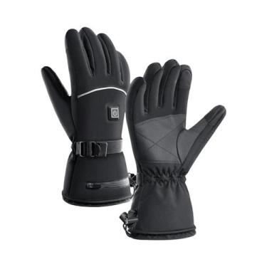 Imagem de Luvas Térmicas Para Motocicleta, Impermeáveis E Recarregáveis, Luvas T