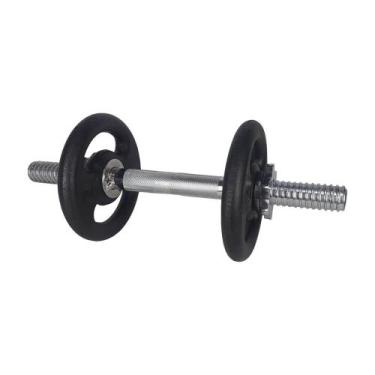 Imagem de Barra Maciça 40 Cm Up Lift Recartilhada Com Rosca Unissex, Prata, Únic