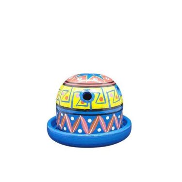 Imagem de Incensário Peruano Para Bombitas  Ervas  Resinas - Fluir, AZUL