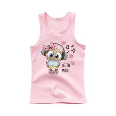 Imagem de Camiseta Regata De Algodão Sem Mangas Para Meninas Com Estampa De Coru