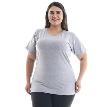 Imagem de Plus Size - Camiseta Feminina Manga Curta 100% algodão - EBT UNIFORMES