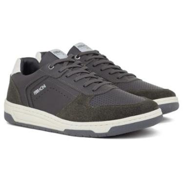 Imagem de Sapatênis Masculino Ferracini 24h Vox Casual Couro Cadarço Elástico 8058-617 Cor:;Tamanho:46-Masculino