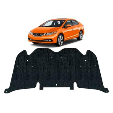 Imagem de Forro Manta Acústica Capô Civic 2004 2005 2006 + Presilhas