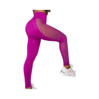 Imagem de Calças Legging Femininas Sensuais Com Recortes Laterais, Controle De A