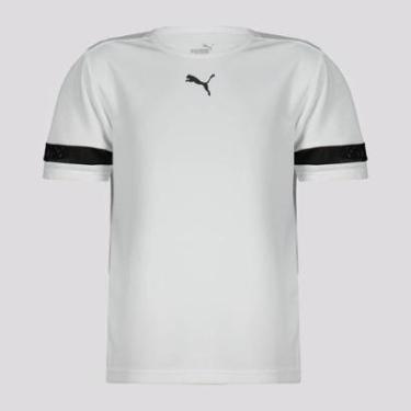 Imagem de Camiseta Puma TeamRise Juvenil Branca-Unissex