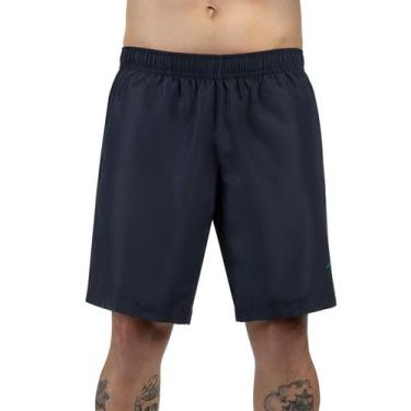 Imagem de Bermuda Mizuno Run Bird Masculina Azul Noite, Azul noite, G