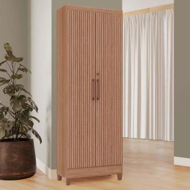 Imagem de Armário Multiuso Slim 100 MDF 2 portas com Chave e kit de pés - MH Móv